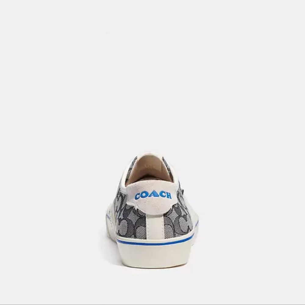 Coach Skate Lace Up Sneaker In Signature Jacquard suede - Picture 3 of 7